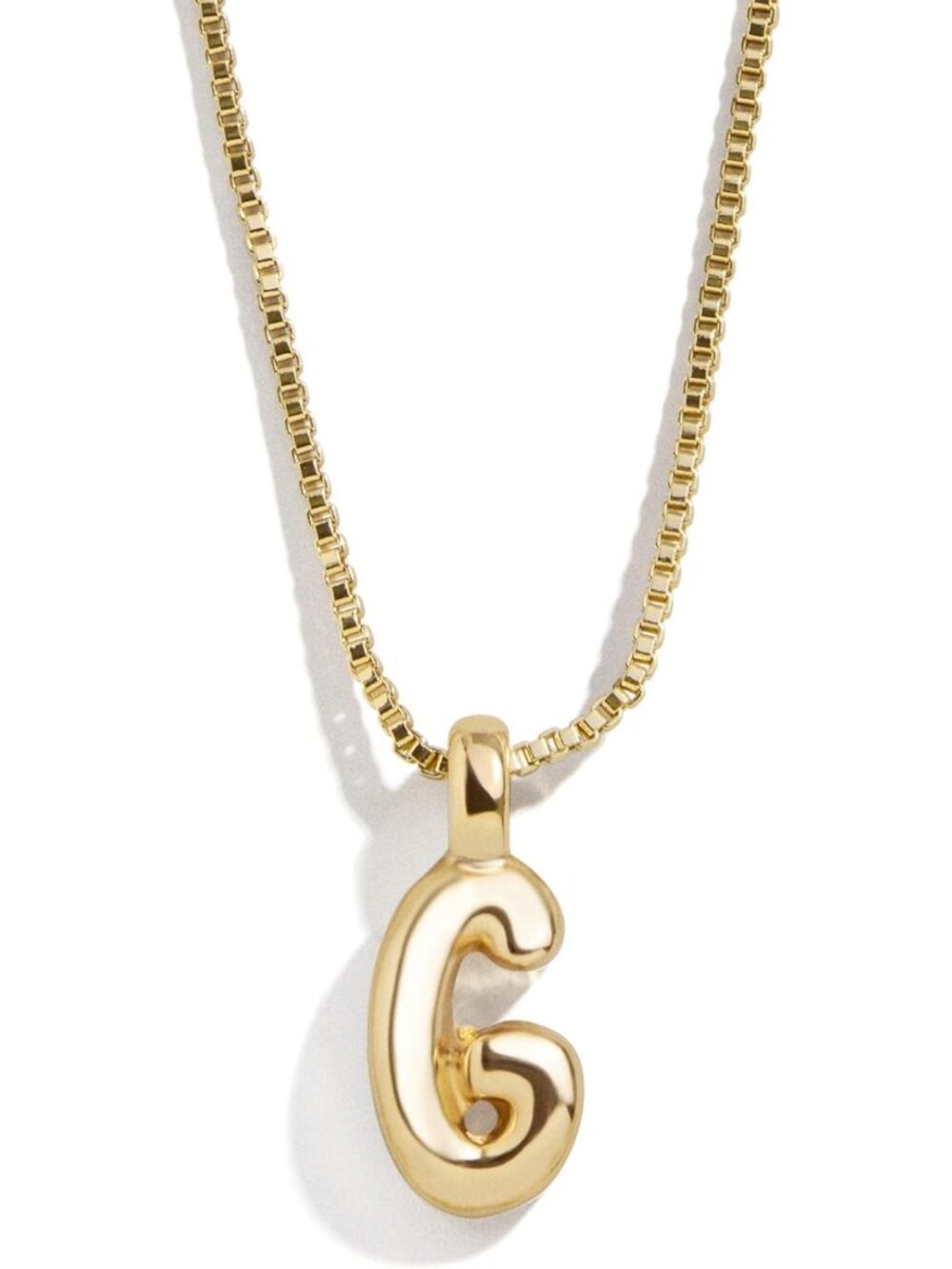 Gold-Plated Initial Necklace | 17-Inch Chain, Custom Letter Pendant, Fashion